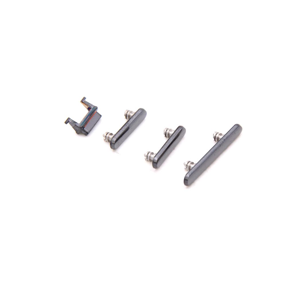 Apple Behuizing-knoppenset voor iPhone X Zwart OEM-Equivalent