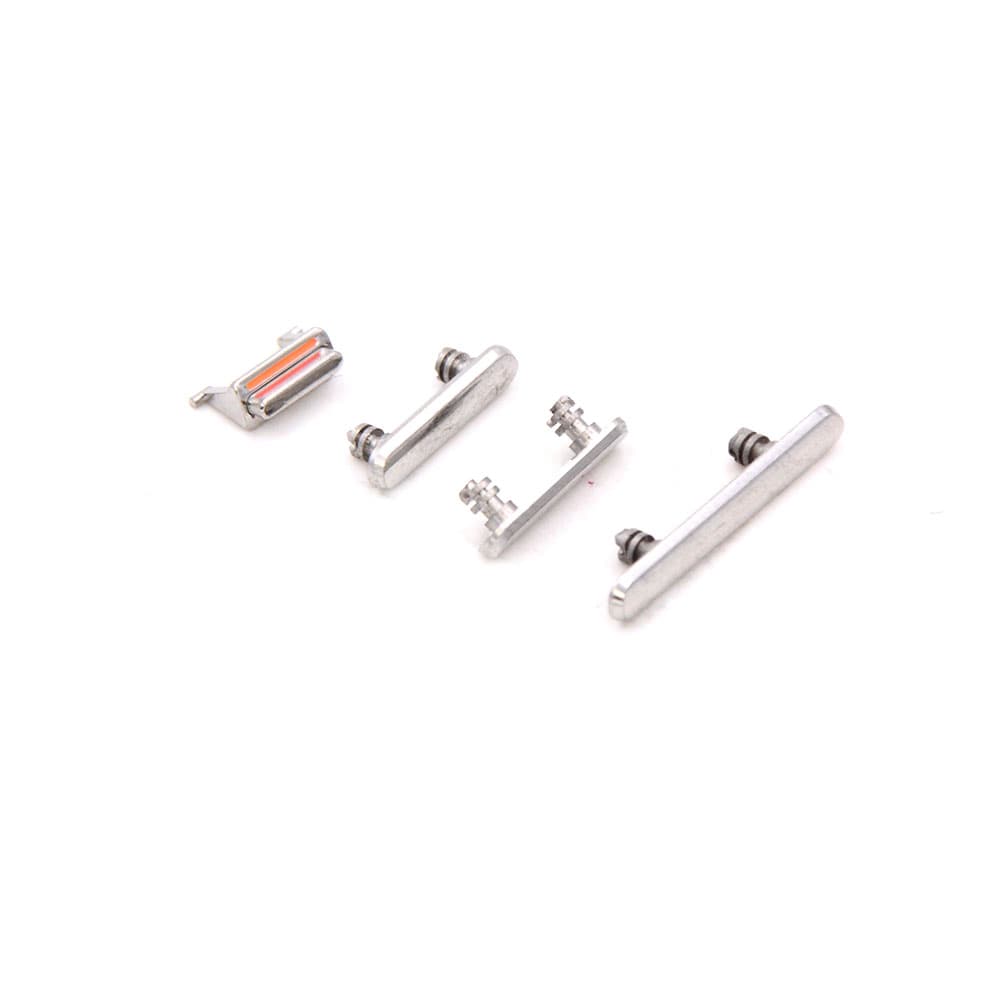 Apple Behuizing-knoppenset voor iPhone X Zilver OEM-Equivalent
