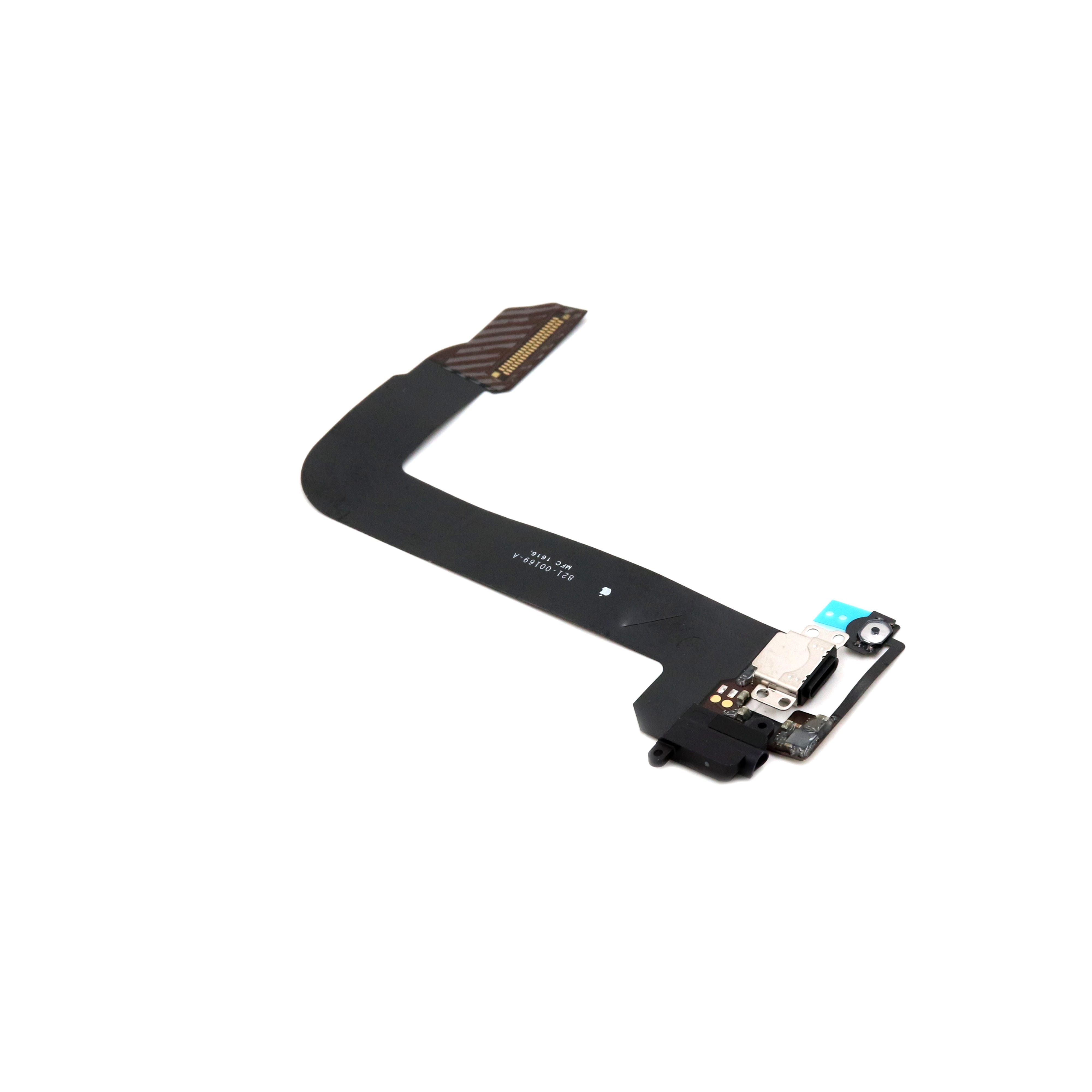 Apple Oplaadpoort met koptelefoonaansluiting voor iPod Touch 6th Gen. Zwart OEM-Equivalent