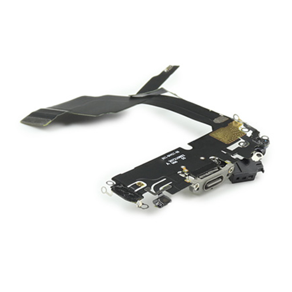Apple Oplaadpoort voor iPhone 15 Pro Naturel Titanium Titanium Pulled