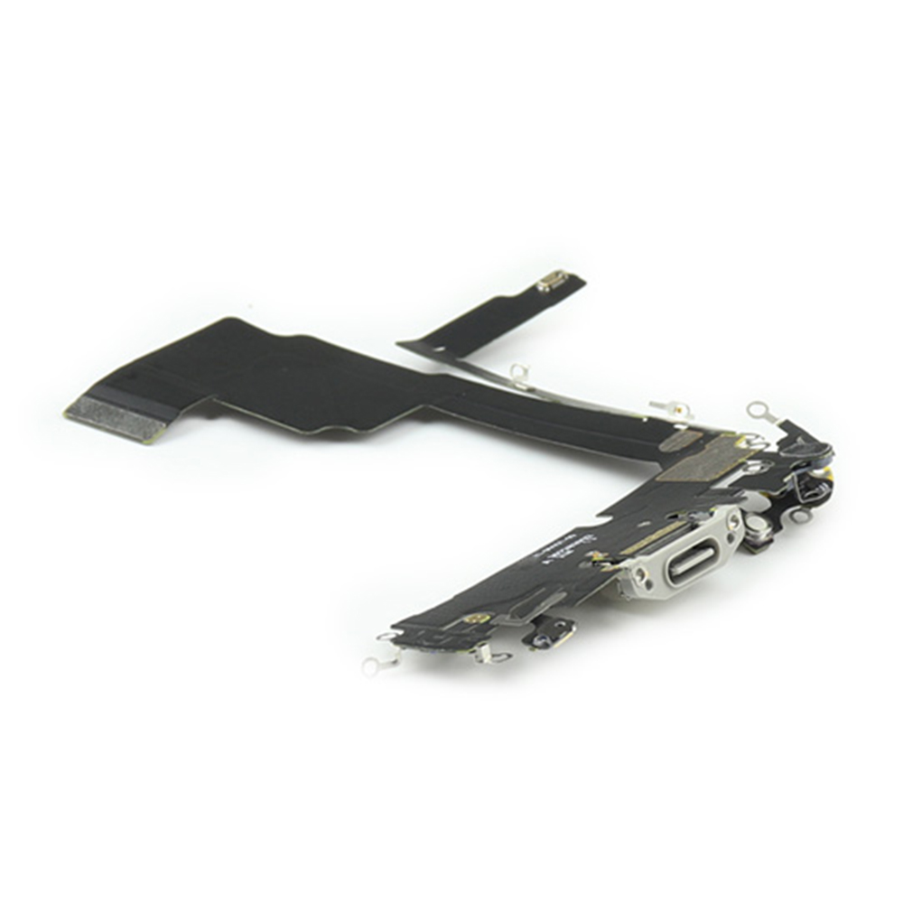 Apple Oplaadpoort voor iPhone 15 Pro Blauw Titanium Pulled