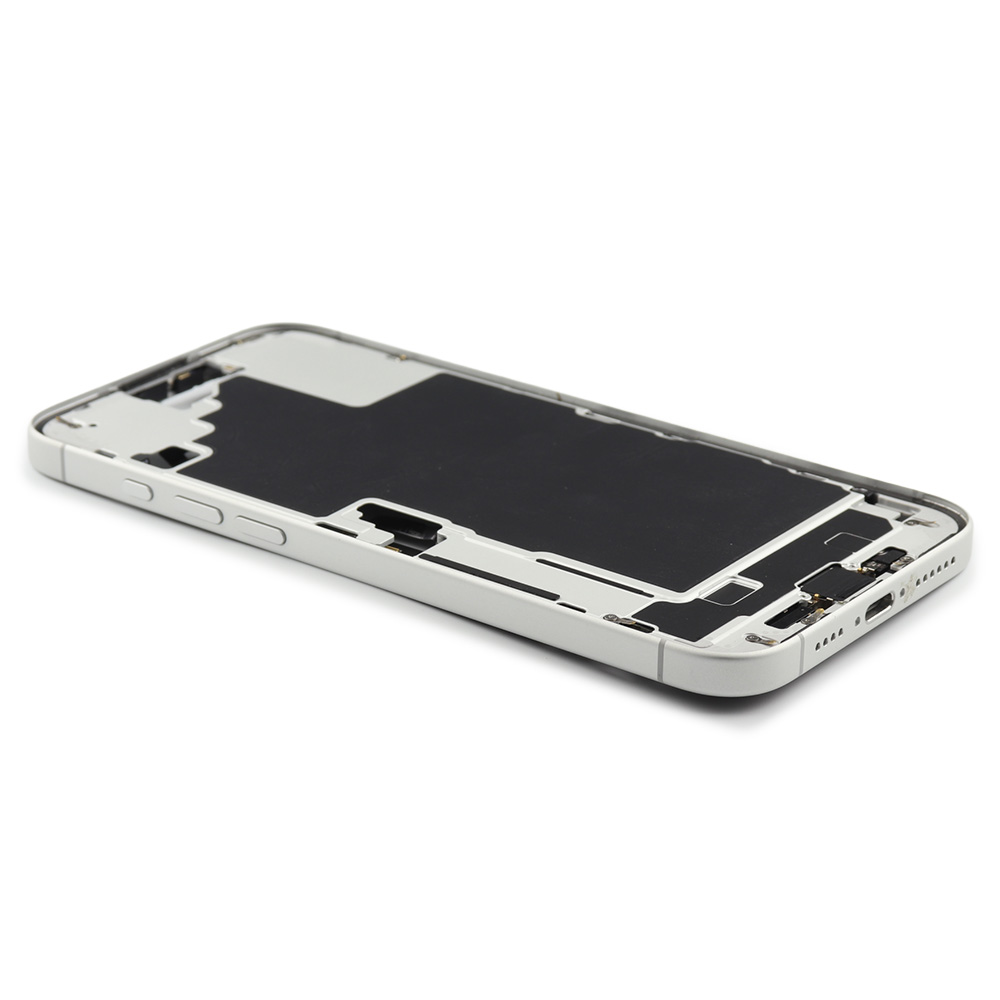Apple Middle Frame met Power And Volumeknop (US Version) voor iPhone 16 Plus Wit Pulled