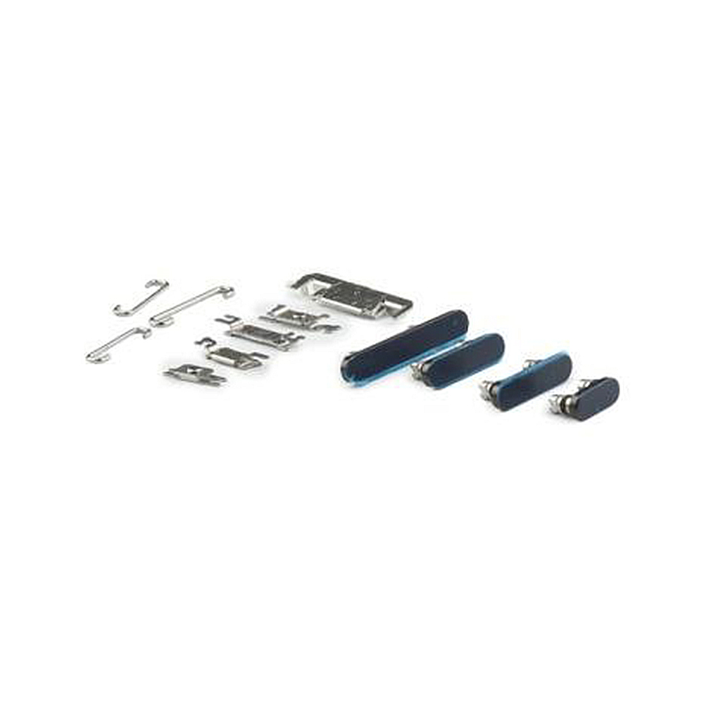 Apple behuizing knop Set (Power, Volume, Switch) voor iPhone 16 Pro/ 16 Pro Max Zwart Titanium OEM-Equivalent