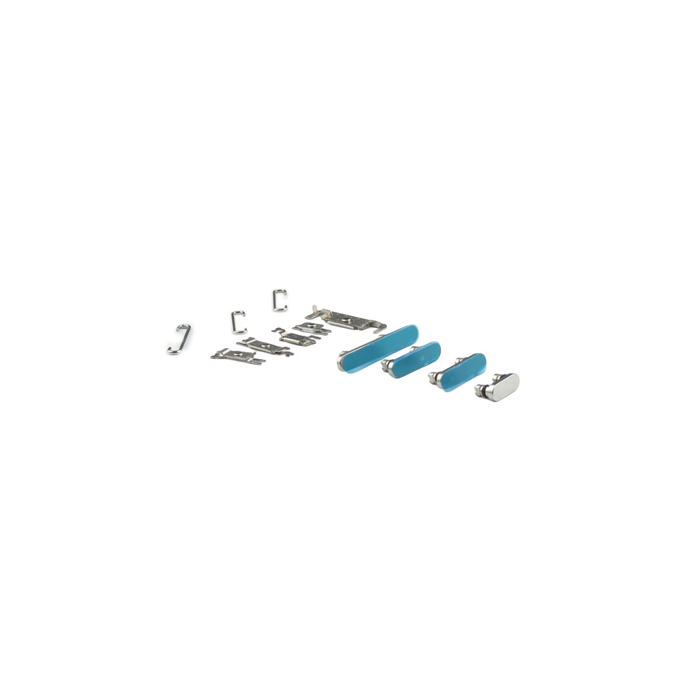 Apple behuizing knop Set (Power, Volume, Switch) voor iPhone 16 Pro/ 16 Pro Max Wit Titanium OEM-Equivalent