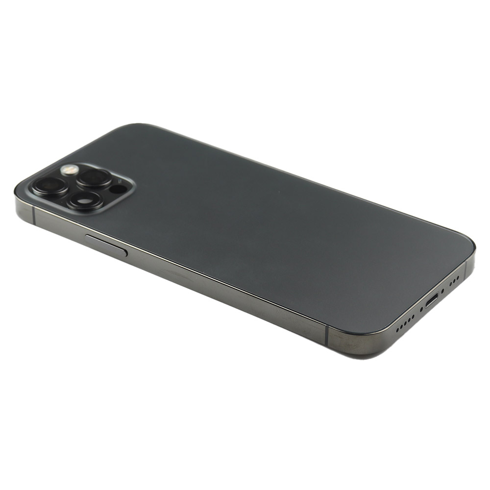 Apple Achterbehuizing met kleine onderdelen (EU-versie) voor iPhone 12 Pro Zwart Pulled