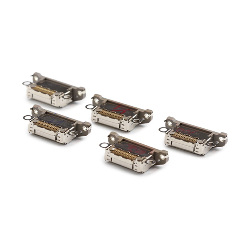 Apple Oplaadpoort (5 stuks, solderen vereist) voor iPhone 15 Pro /15 Pro Max Naturel Titanium Titanium OEM-Equivalent