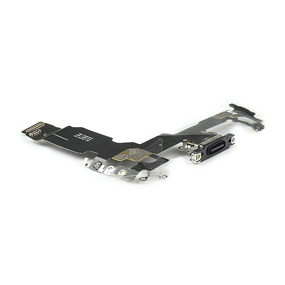 Apple Oplaadpoort voor iPhone 15 Zwart Pulled