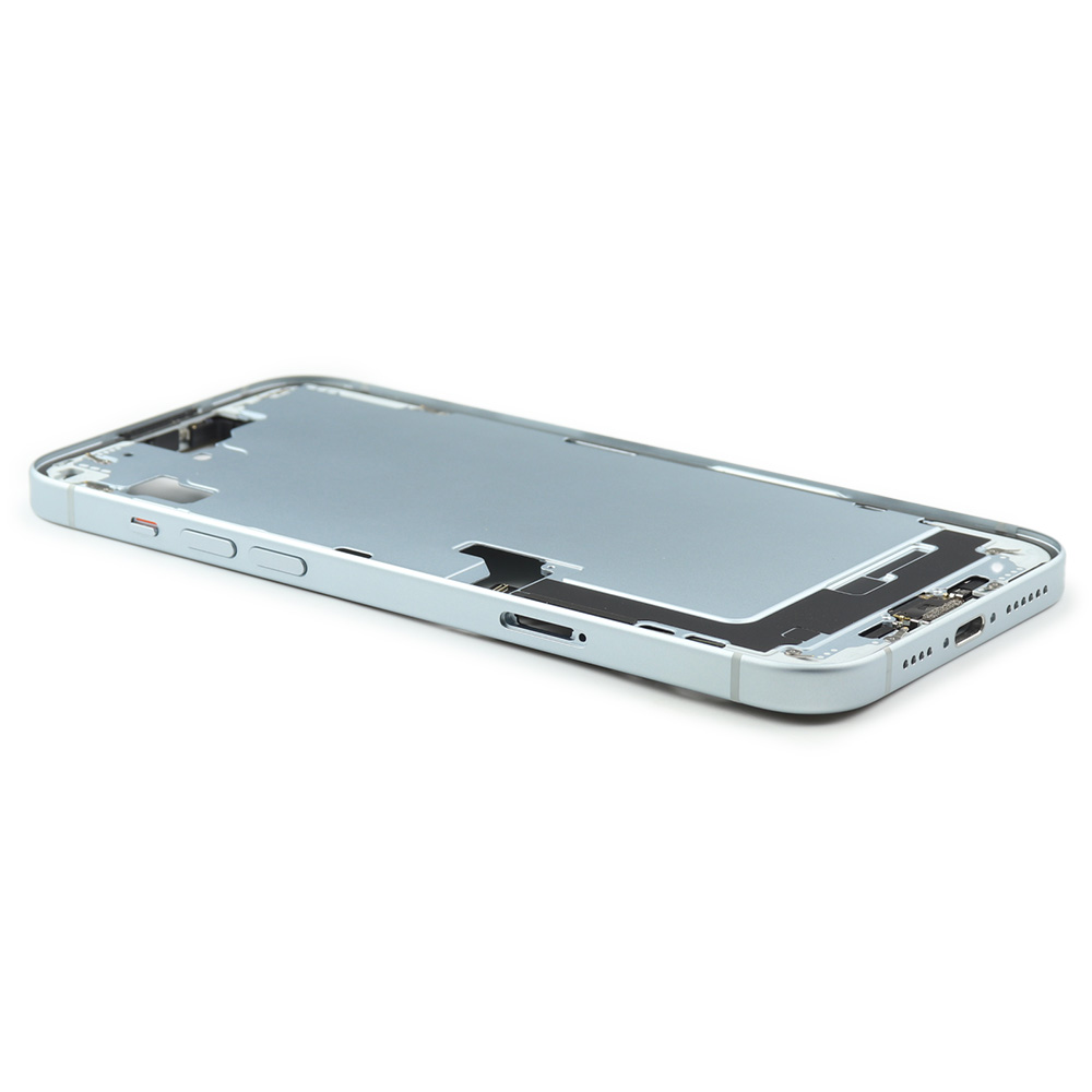 Apple Middenframe met aan/uit- en volumeknop voor iPhone 15 Plus (EU Version) Blauw Titanium Pulled