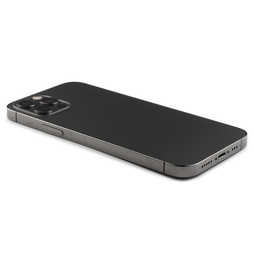 Apple Achterbehuizing met kleine onderdelen (EU-versie) voor iPhone 12 Pro Zwart Pulled B