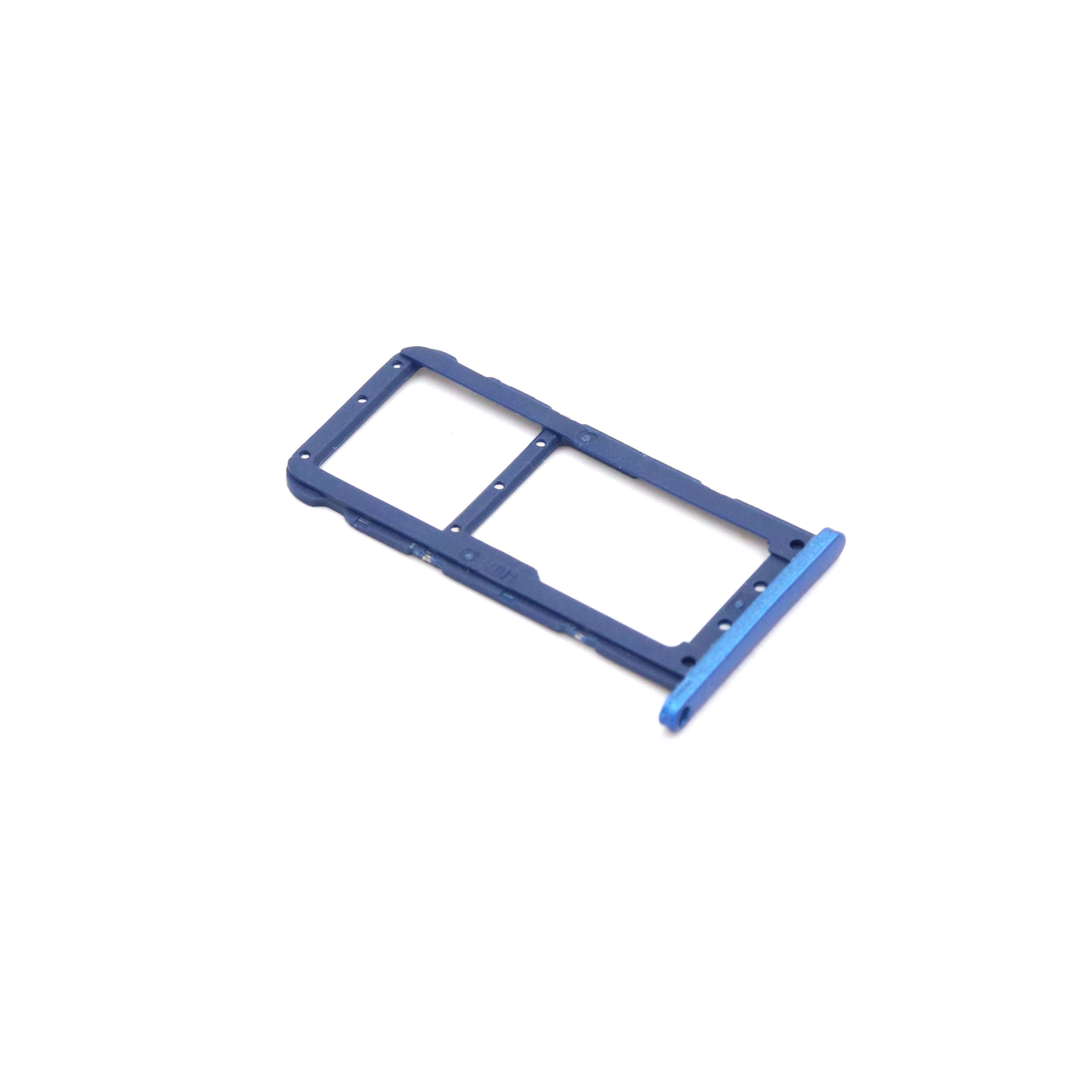 Huawei Sim- en SD-kaarthouder met cover voor Huawei P20 Lite Blauw OEM-Equivalent