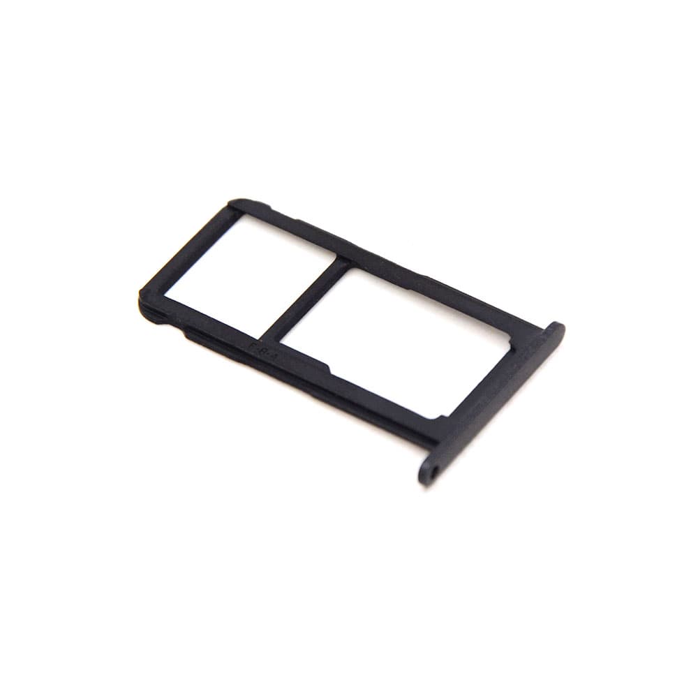 Huawei Sim- en SD-kaarthouder met cover voor Huawei P8 Lite 2017 Zwart OEM-Equivalent