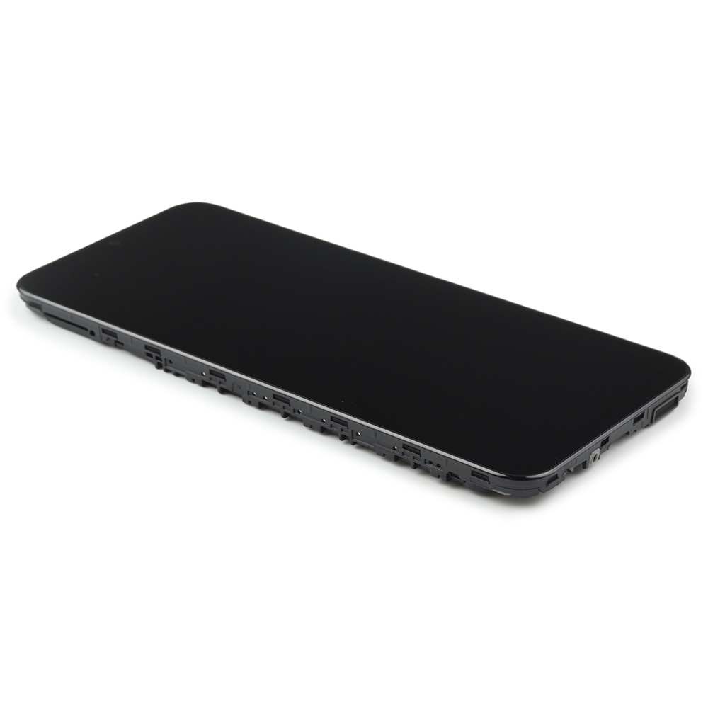 Samsung Scherm met frame voor Samsung Galaxy A14 4G (NON EU) Zwart Service Pack