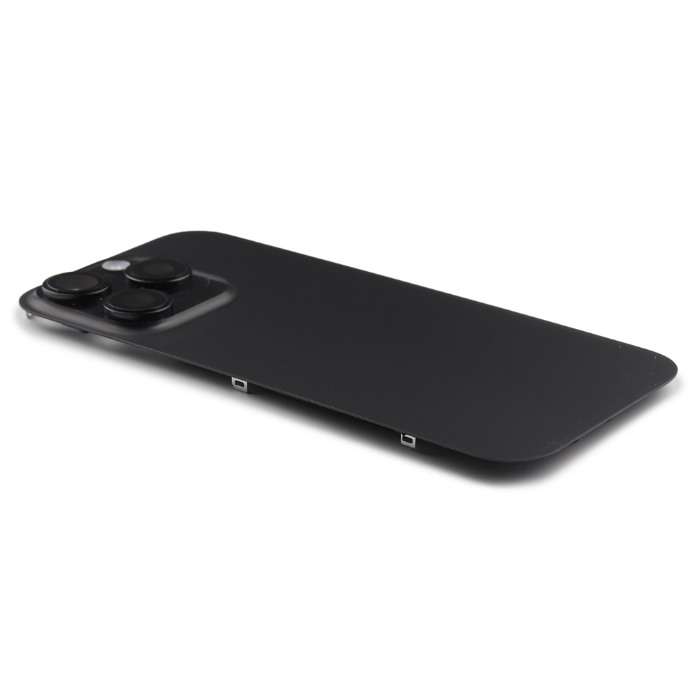 Apple Achterkant incl. cameralens, flitser en draadloos laden voor iPhone 16 Pro Zwart Titanium Pulled