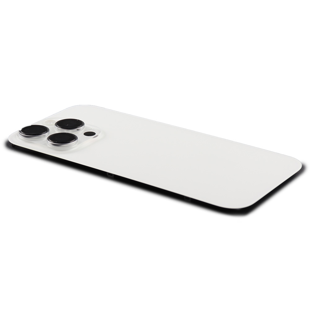 Apple Achterkant incl. cameralens, flitser en draadloos laden voor iPhone 16 Pro Wit Titanium Pulled