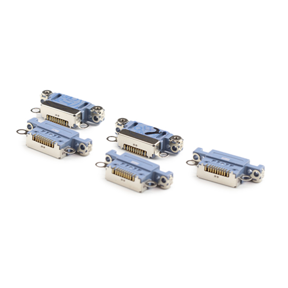 Apple Oplaadpoort (5 stuks, solderen vereist) voor iPhone 14/14 Plus Blauw OEM-Equivalent