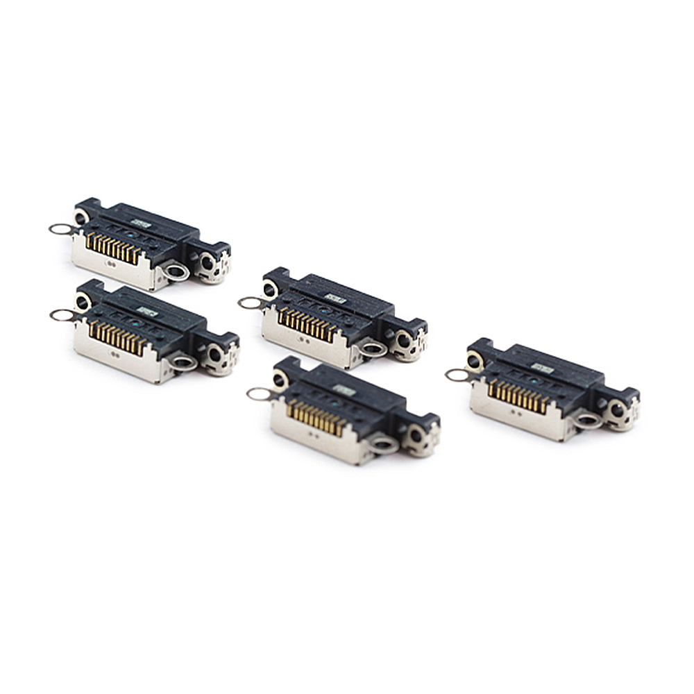 Apple Charging Port ( 5 Pieces , Soldering Required) For iPhone 14/14 Plus White OEM-Equivalent