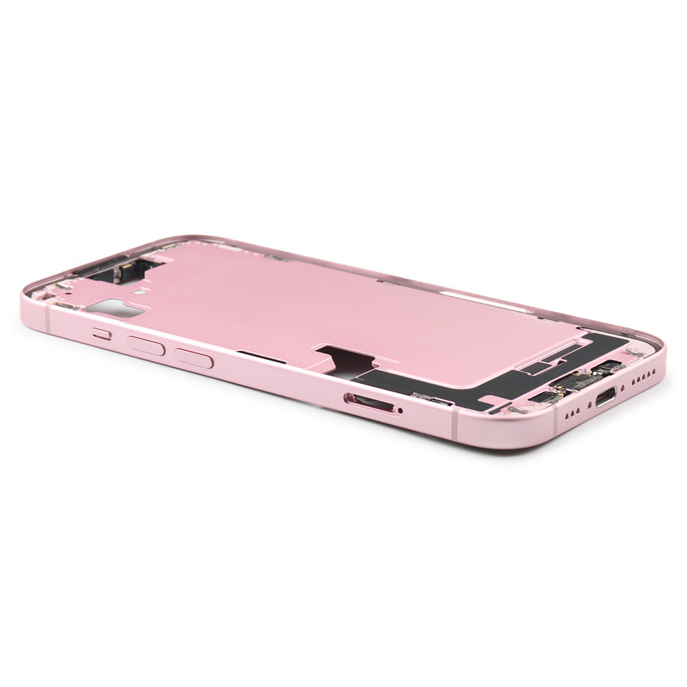 Apple Middenframe met aan/uit- en volumeknop voor iPhone 15 (EU Version) Roze Titanium Pulled