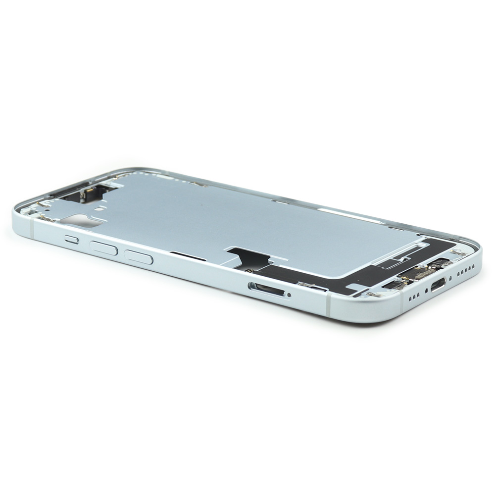 Apple Middenframe met aan/uit- en volumeknop voor iPhone 15 (EU Version) Blauw Titanium Pulled