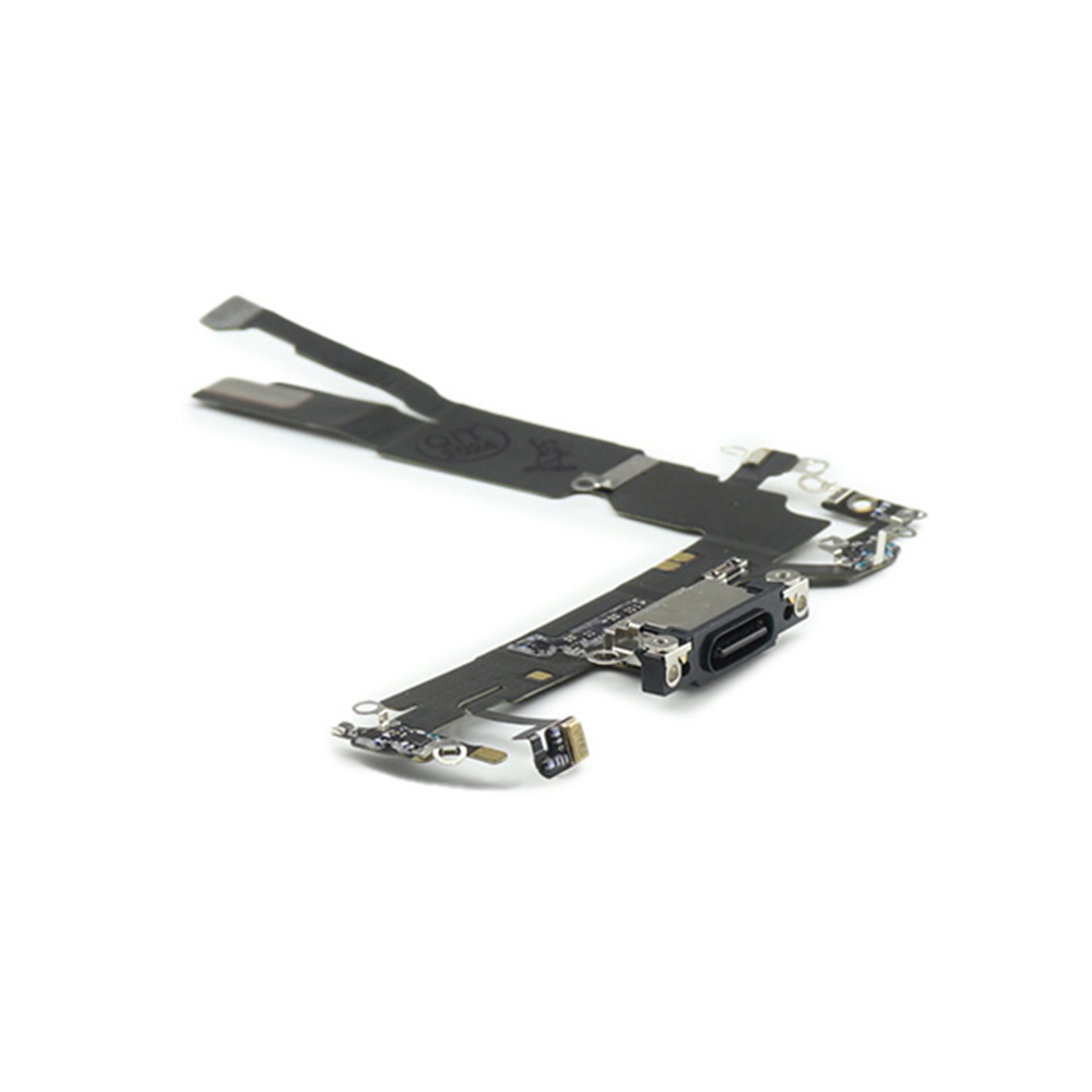 Apple Oplaadpoort voor iPhone 16 Zwart Pulled