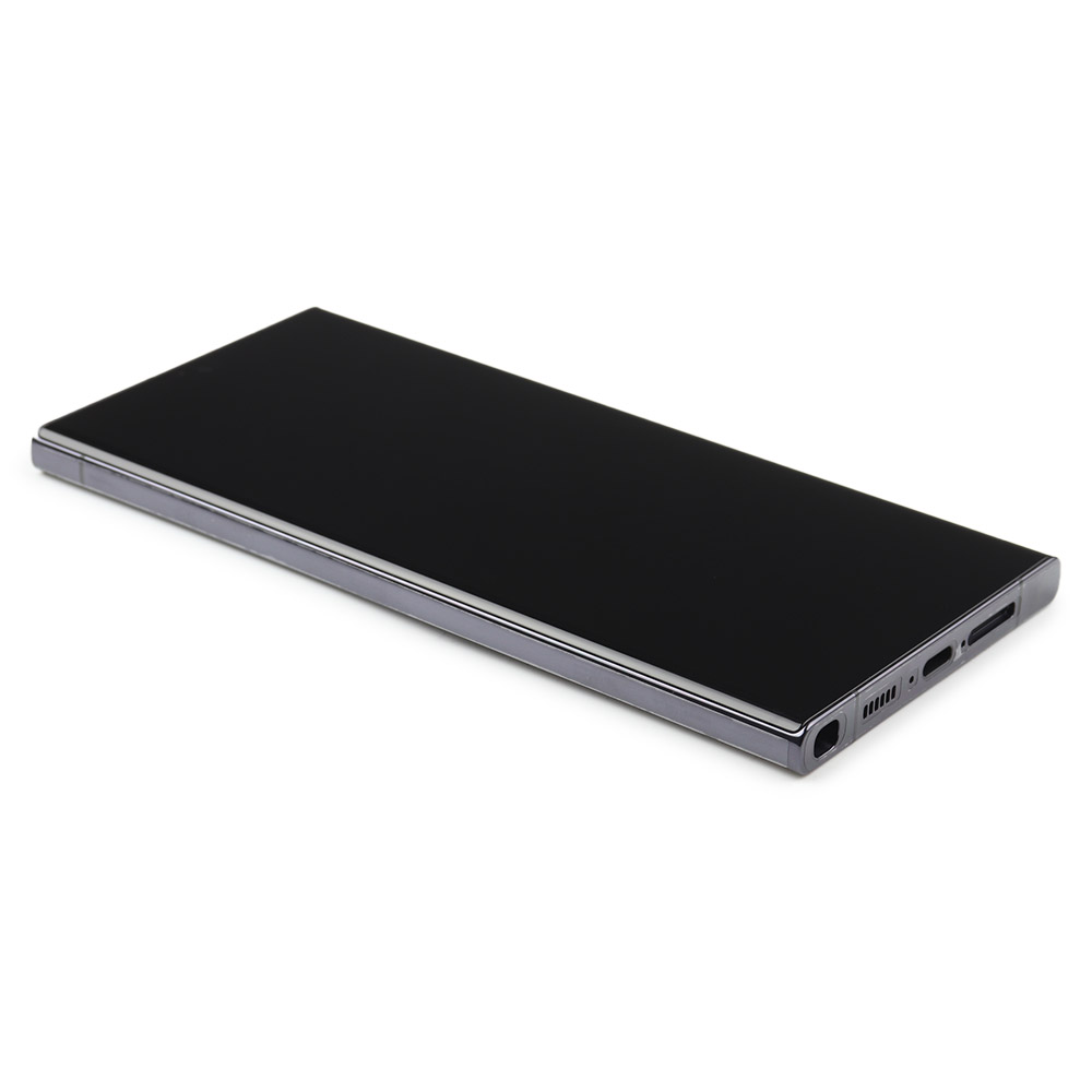 Samsung Scherm (Pre-assembled) Complete met behuizing voor Samsung Galaxy S23 Ultra (SM-S918B) Zwart Service Pack