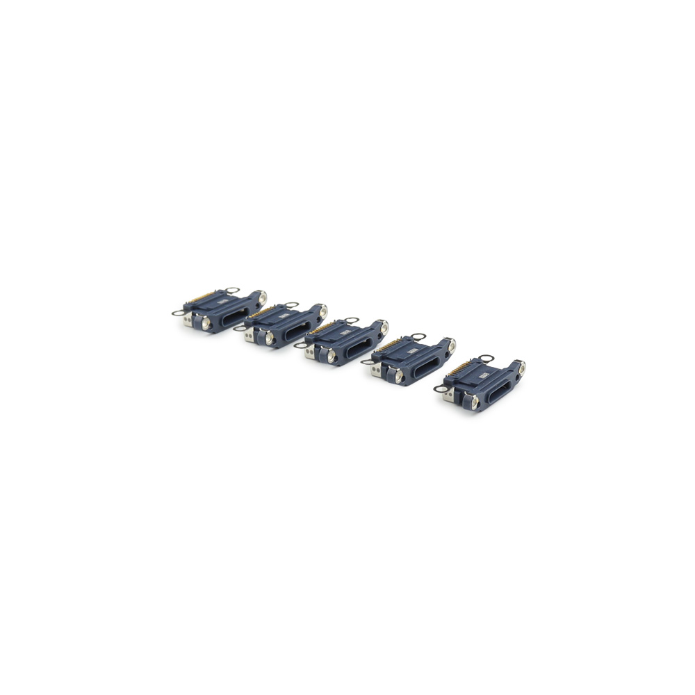 Apple Oplaadpoort (5 stuks, solderen vereist) voor iPhone 13 Pro /13 Pro Max Blauw OEM-Equivalent