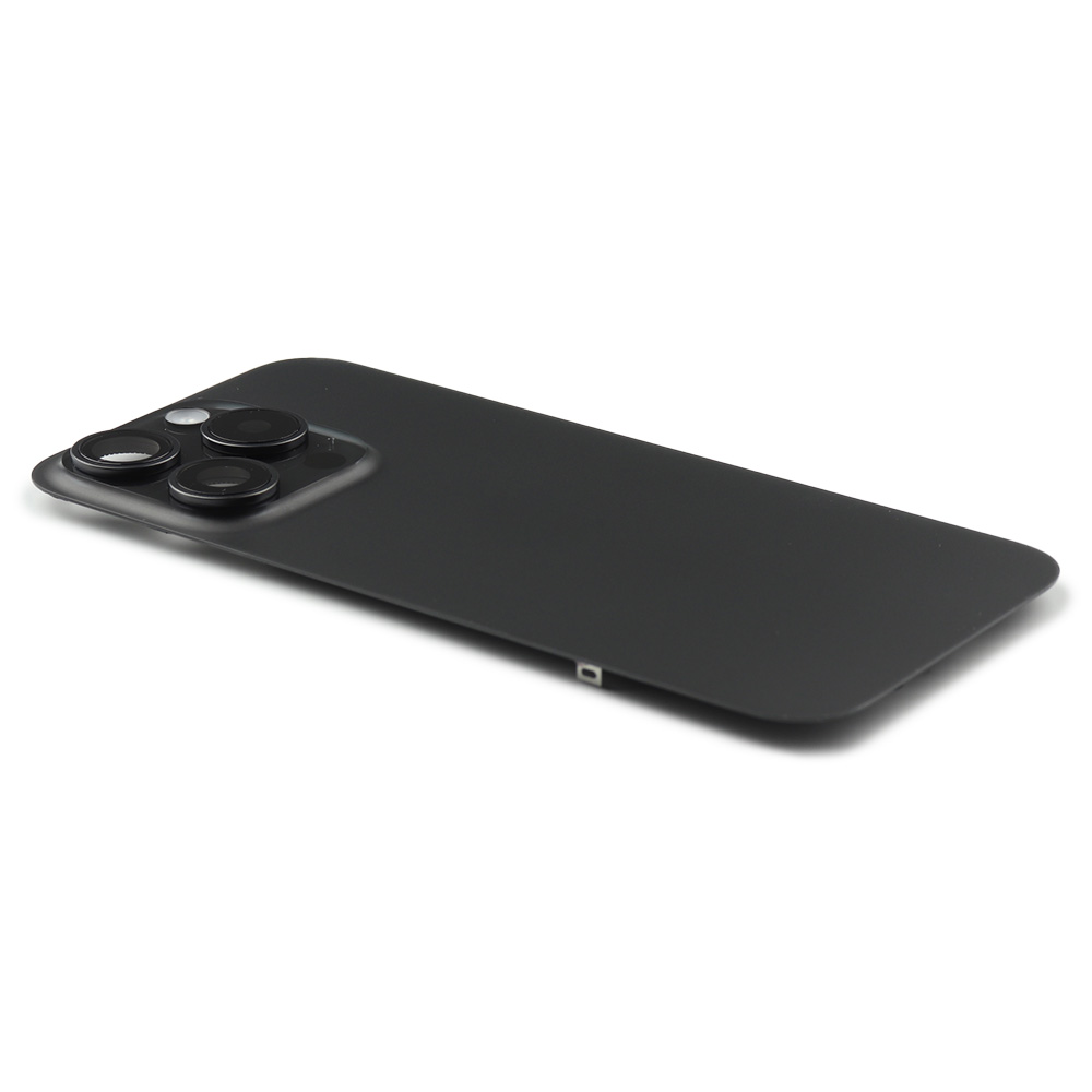 Apple Achterkant incl. cameralens, flitser en draadloos laden voor iPhone 15 Pro (EU Version) Zwart Pulled