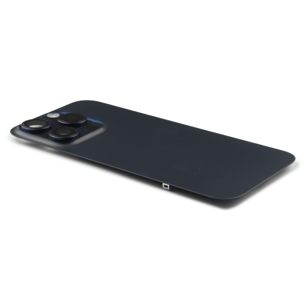 Apple Achterkant incl. cameralens, flitser en draadloos laden voor iPhone 15 Pro (EU Version) Blauw Pulled