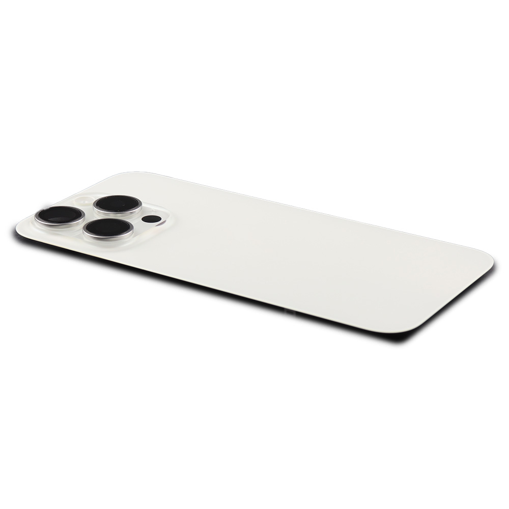 Apple Achterkant incl. cameralens, flitser en draadloos laden voor iPhone 15 Pro (EU Version) Wit Pulled