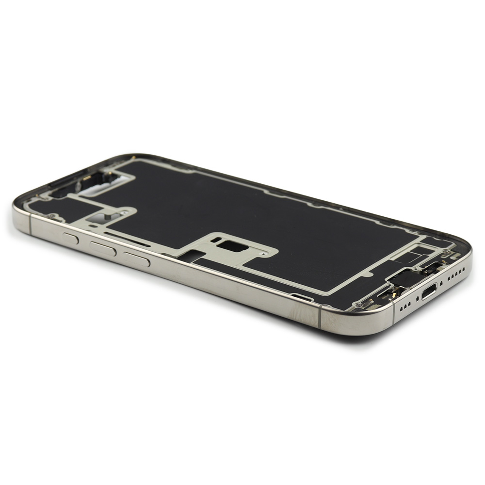 Apple Middle Frame met Power And Volumeknop (US Version) voor iPhone 16 Pro Naturel Titanium Titanium Pulled