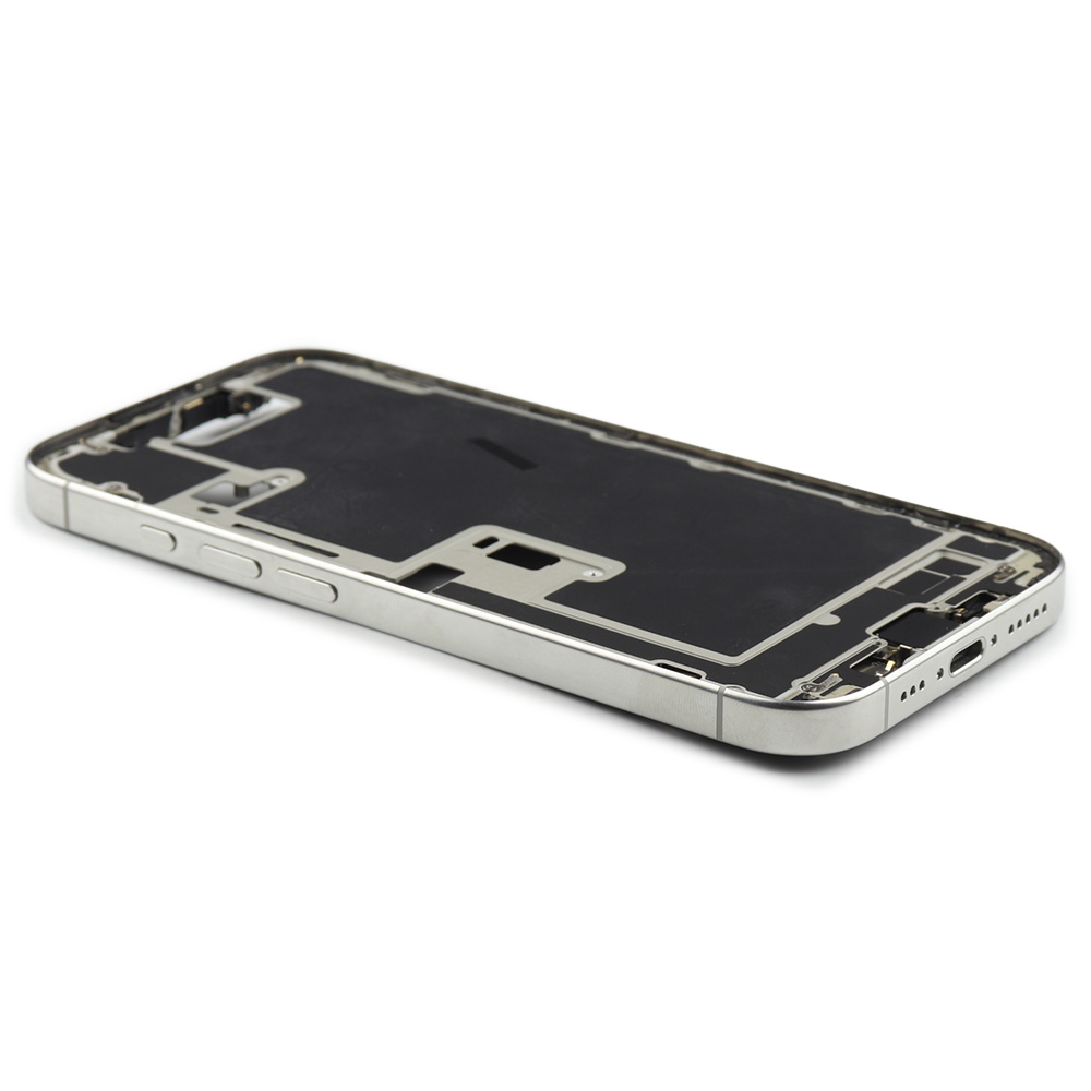 Apple Middle Frame met Power And Volumeknop (US Version) voor iPhone 16 Pro Wit Titanium Pulled