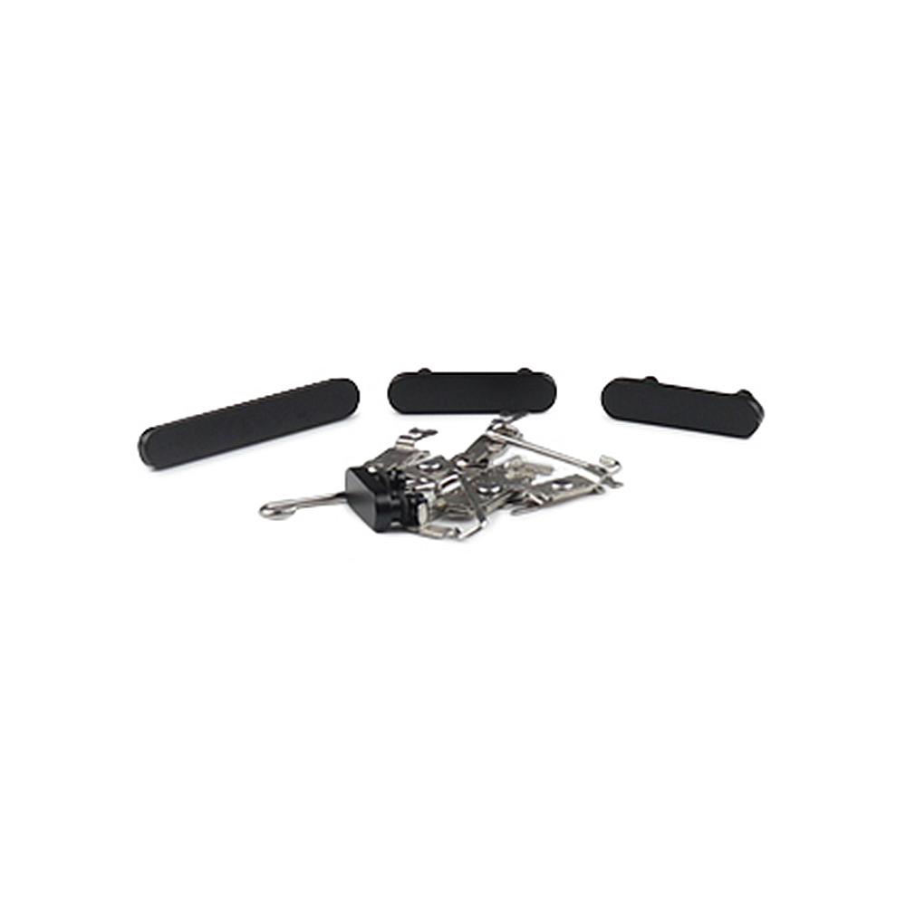 Apple behuizing knop Set (Power, Volume, Switch) voor iPhone 16/ 16 Plus Zwart OEM-Equivalent