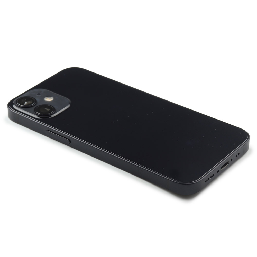 Apple Achterbehuizing met kleine onderdelen (EU-versie) voor iPhone 12 Mini Zwart Pulled