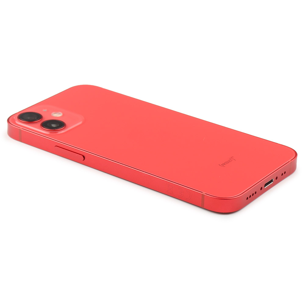 Apple Achterbehuizing met kleine onderdelen (EU-versie) voor iPhone 12 Mini Rood Pulled