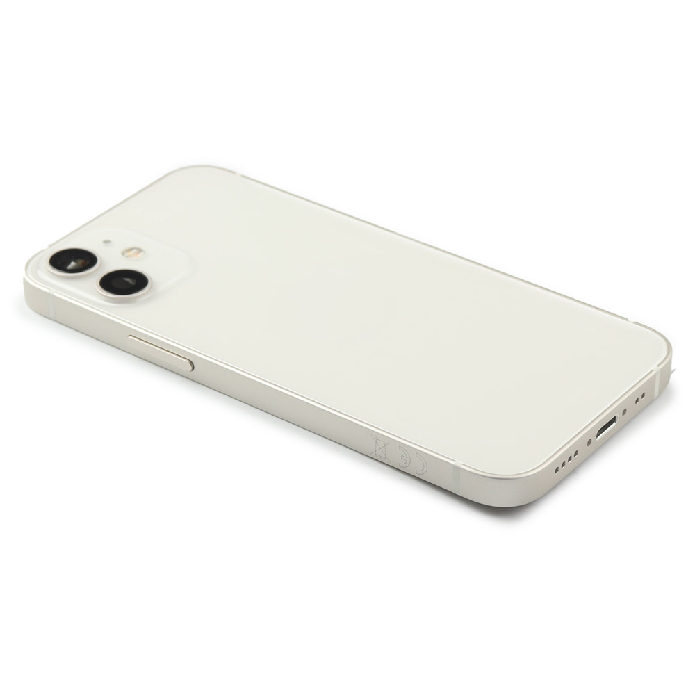 Apple Achterbehuizing met kleine onderdelen (EU-versie) voor iPhone 12 Mini Wit Pulled