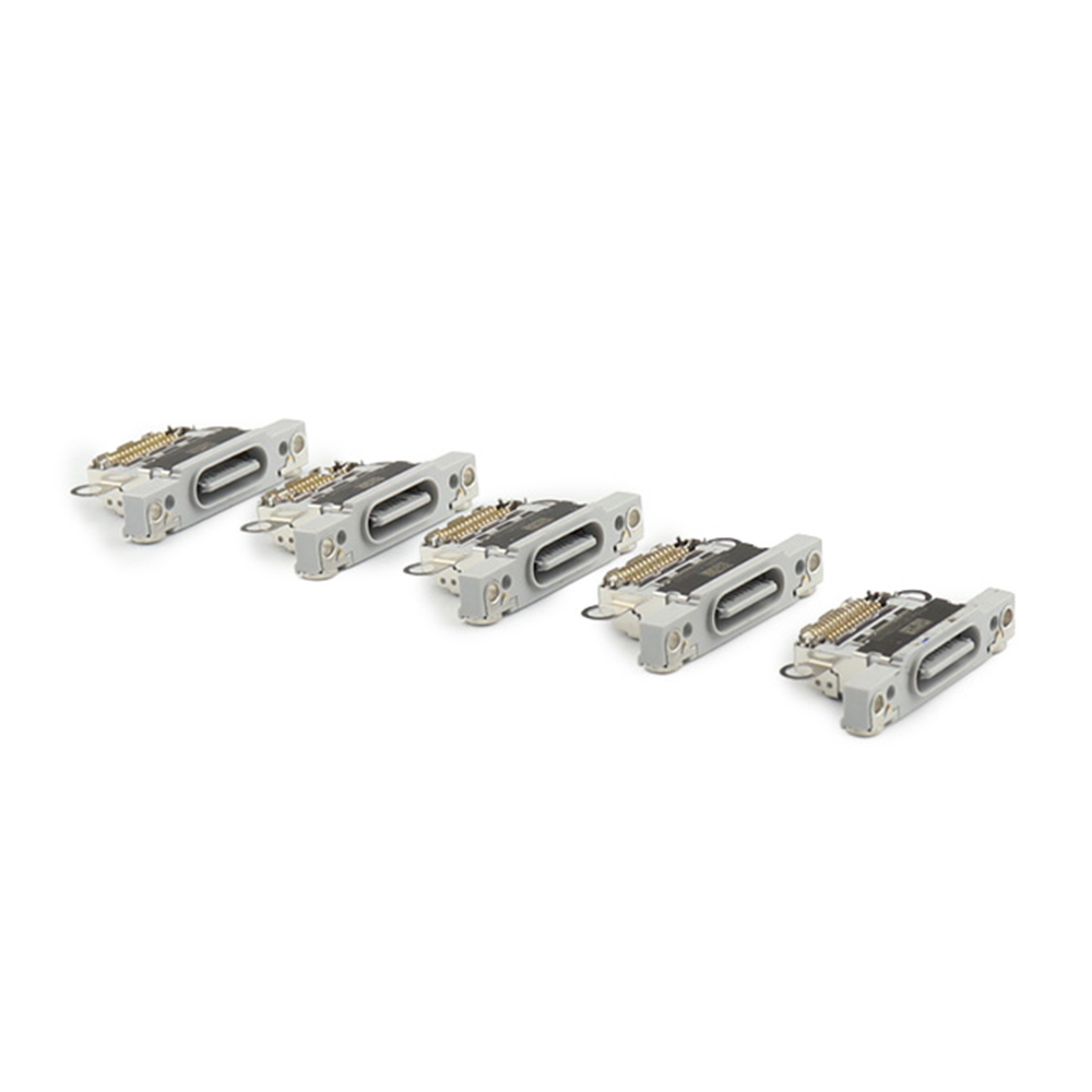 Apple Oplaadpoort (5 stuks, solderen vereist) voor iPhone 16/ 16 Plus Wit OEM-Equivalent