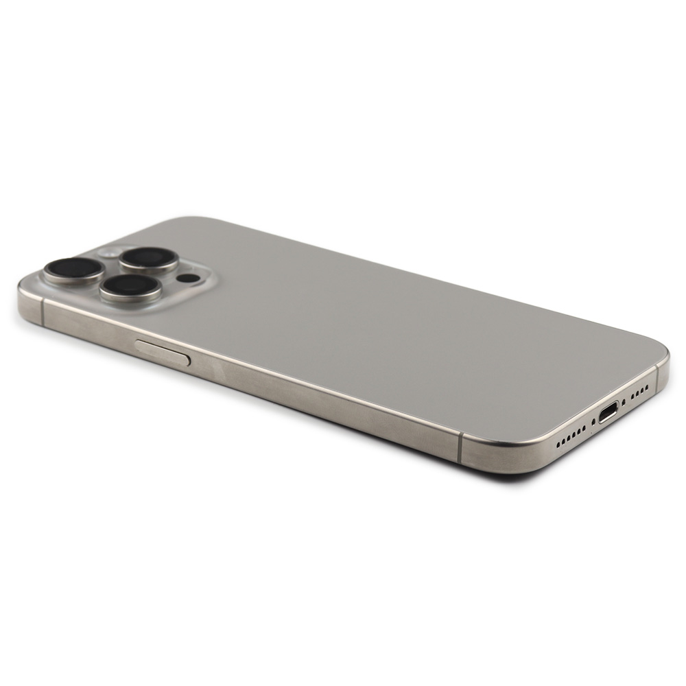 Apple Achterbehuizing met kleine onderdelen voor iPhone 15 Pro Max (EU Version) Naturel Titanium Titanium Pulled B