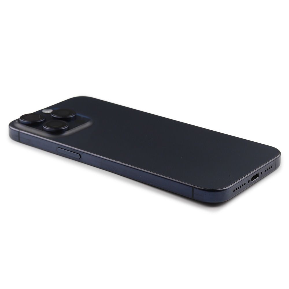 Apple Achterbehuizing met kleine onderdelen voor iPhone 15 Pro Max (EU Version) Blauw Titanium Pulled B