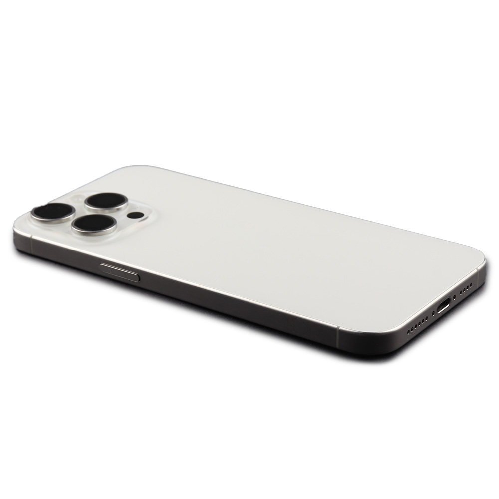 Apple Achterbehuizing met kleine onderdelen voor iPhone 15 Pro Max (EU Version) Wit Titanium Pulled B