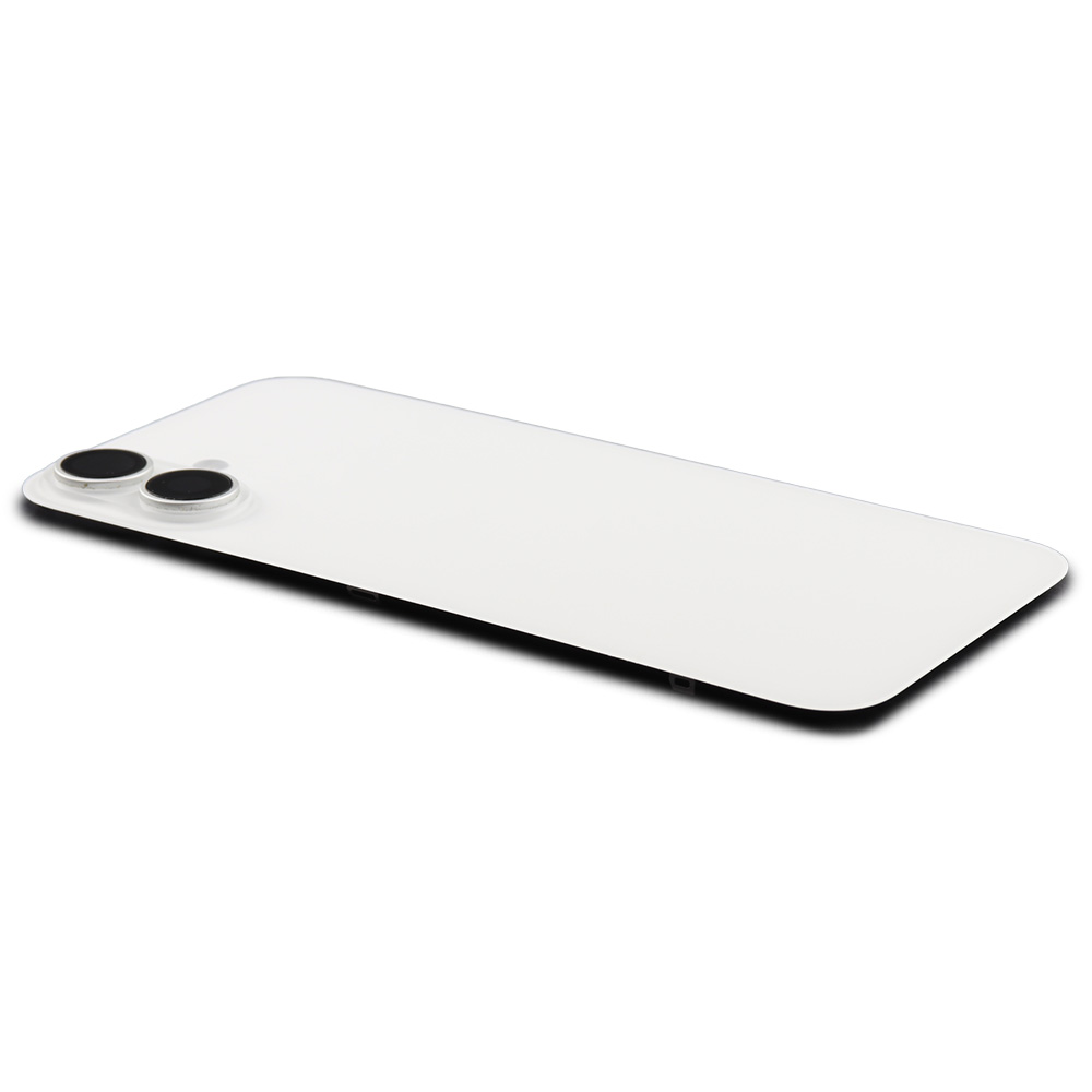 Apple Achterkant incl. cameralens, flitser en draadloos laden voor iPhone 16 Plus Wit Pulled