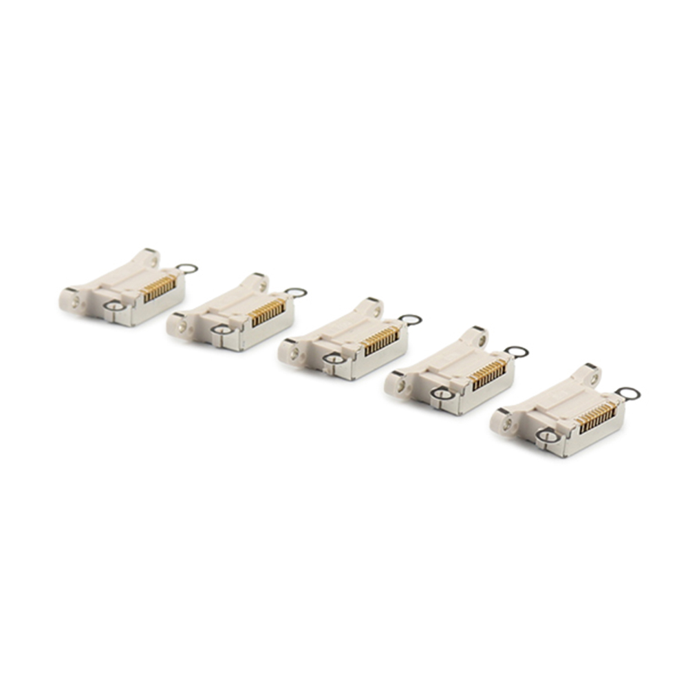 Apple Oplaadpoort (5 stuks, solderen vereist) voor iPhone 13/13 mini Wit OEM-Equivalent