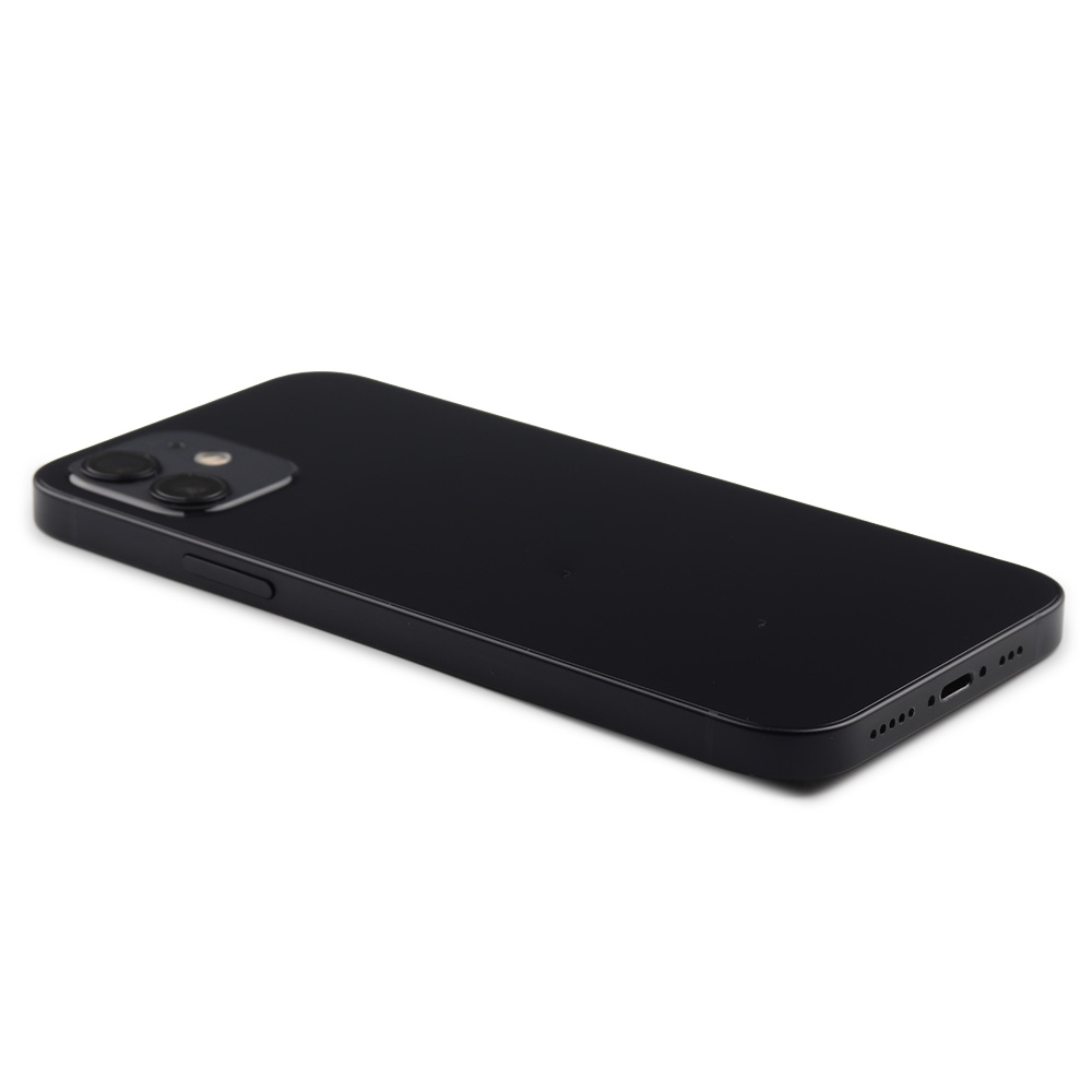 Apple Achterbehuizing met kleine onderdelen (EU-versie) voor iPhone 12 Zwart Pulled B
