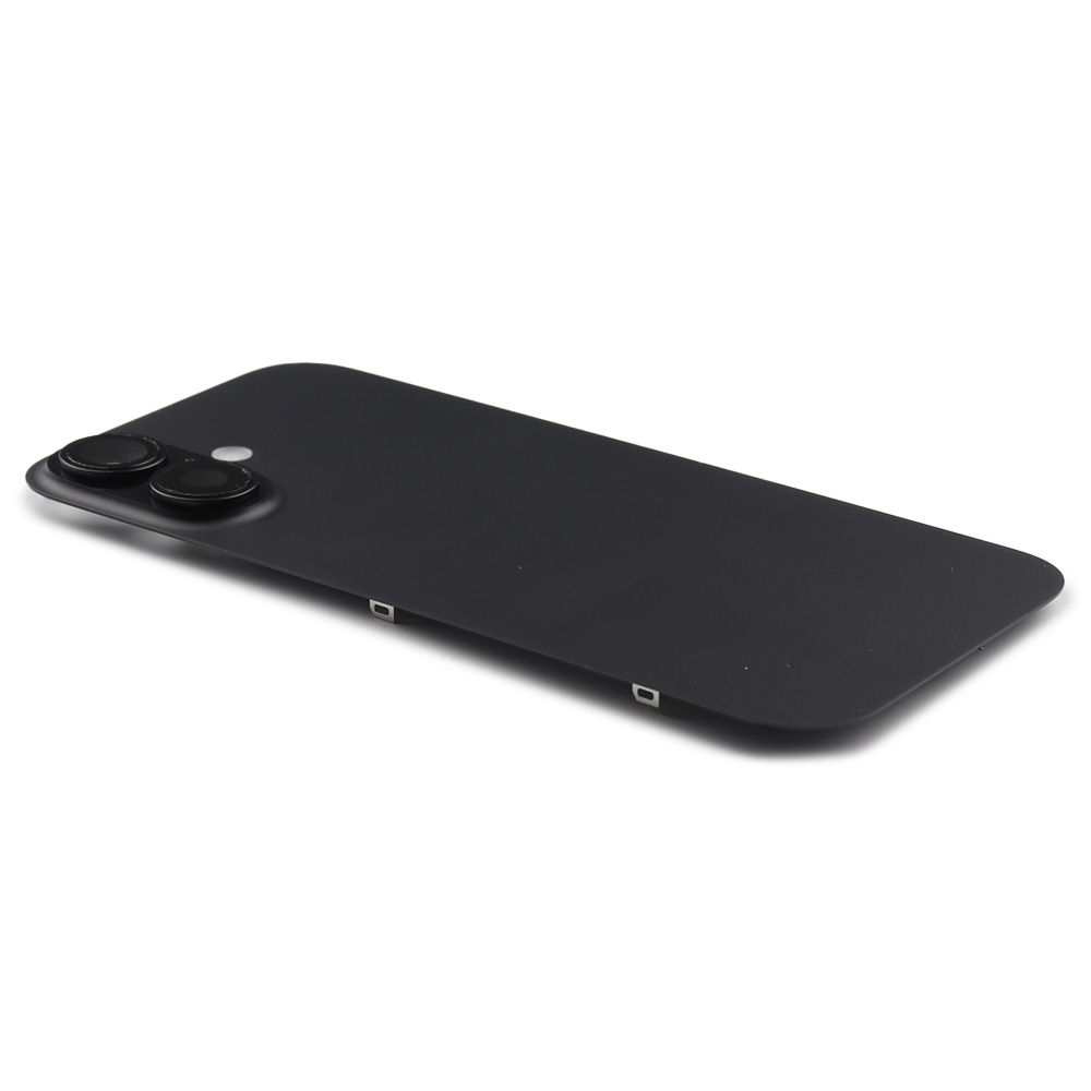 Apple Achterkant incl. cameralens, flitser en draadloos laden voor iPhone 16 Zwart Pulled