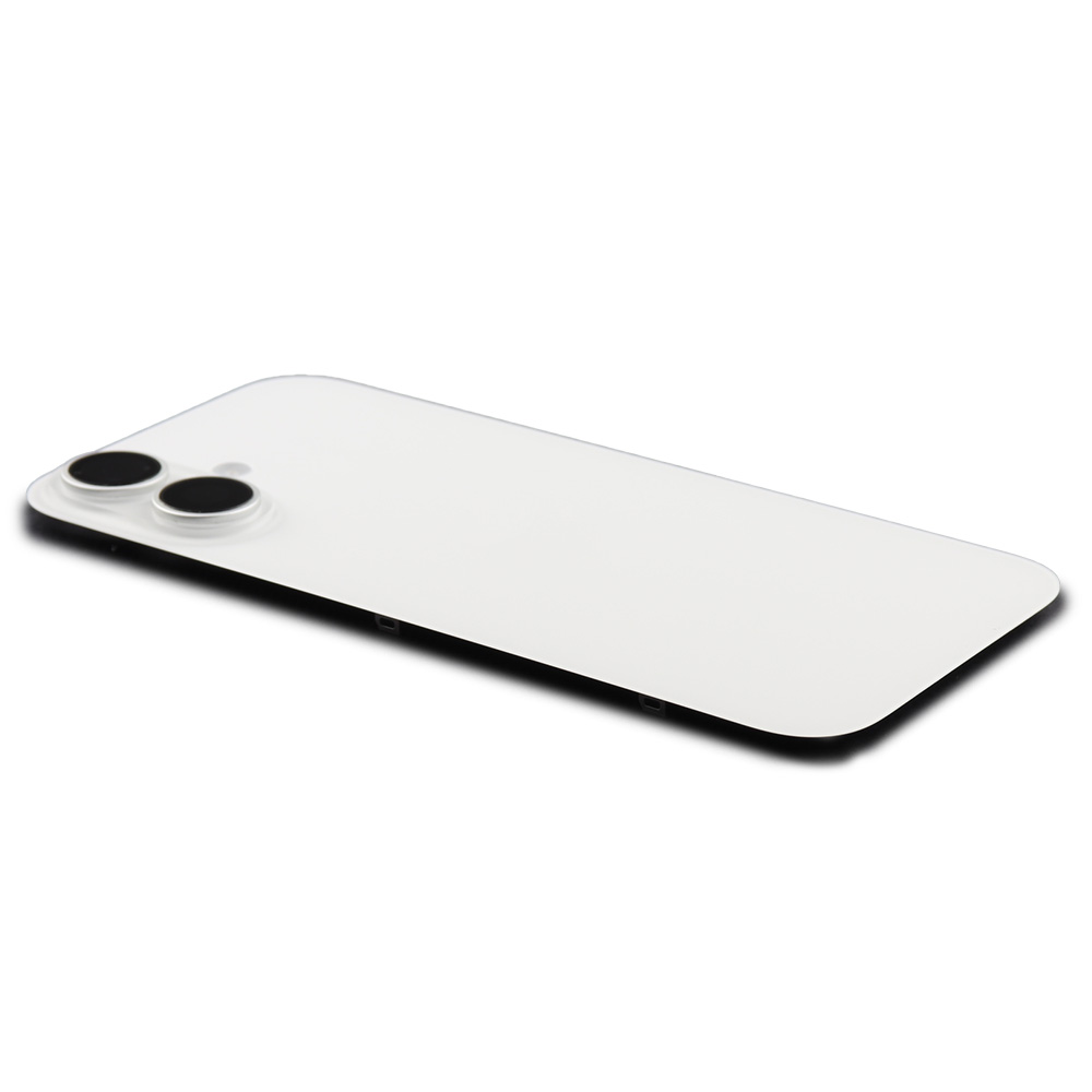 Apple Achterkant incl. cameralens, flitser en draadloos laden voor iPhone 16 Wit Pulled