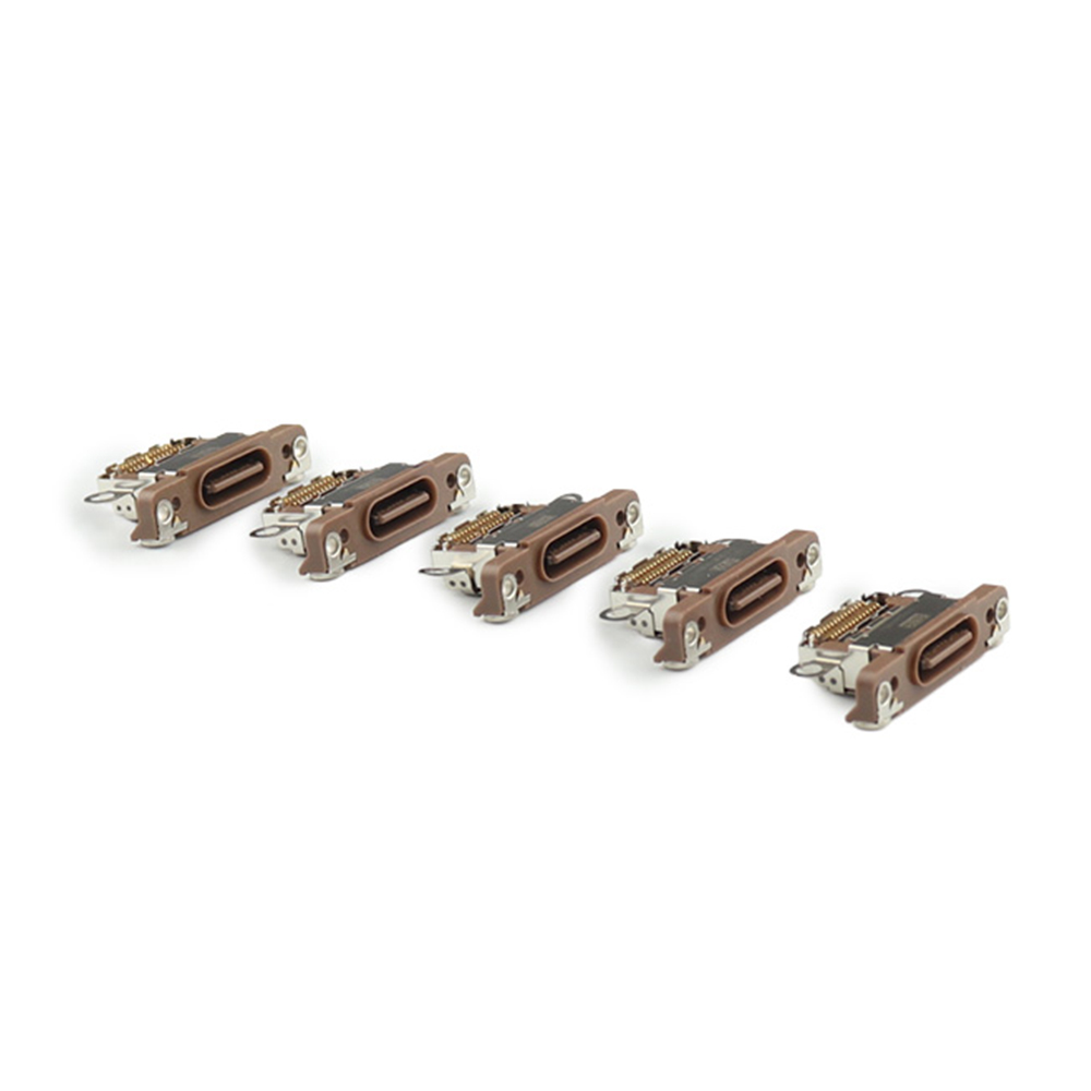Apple Oplaadpoort (5 stuks, solderen vereist) voor iPhone 16 Pro /16 Pro Max Gold Titanium OEM-Equivalent