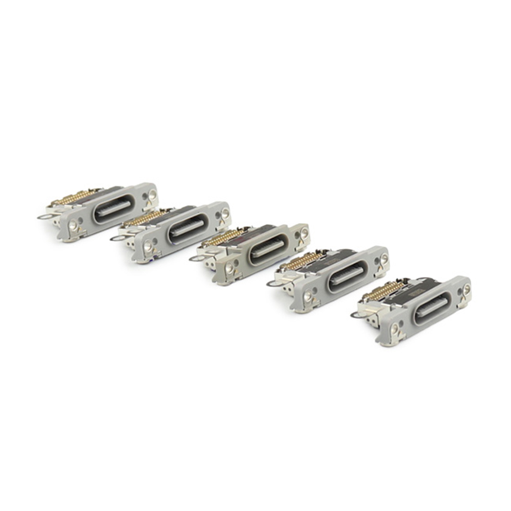 Apple Oplaadpoort (5 stuks, solderen vereist) voor iPhone 16 Pro /16 Pro Max Wit Titanium OEM-Equivalent