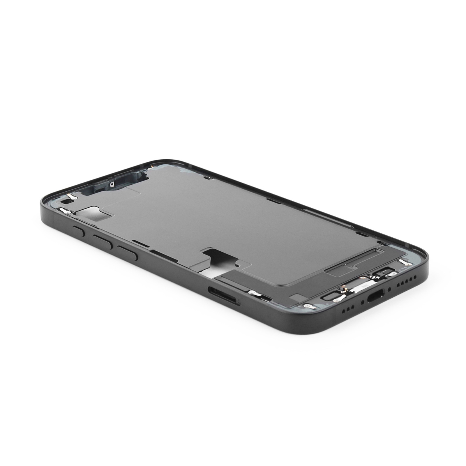 Middle Frame With Power And Volume Button For iPhone 16e (EU Version) Black Pulled