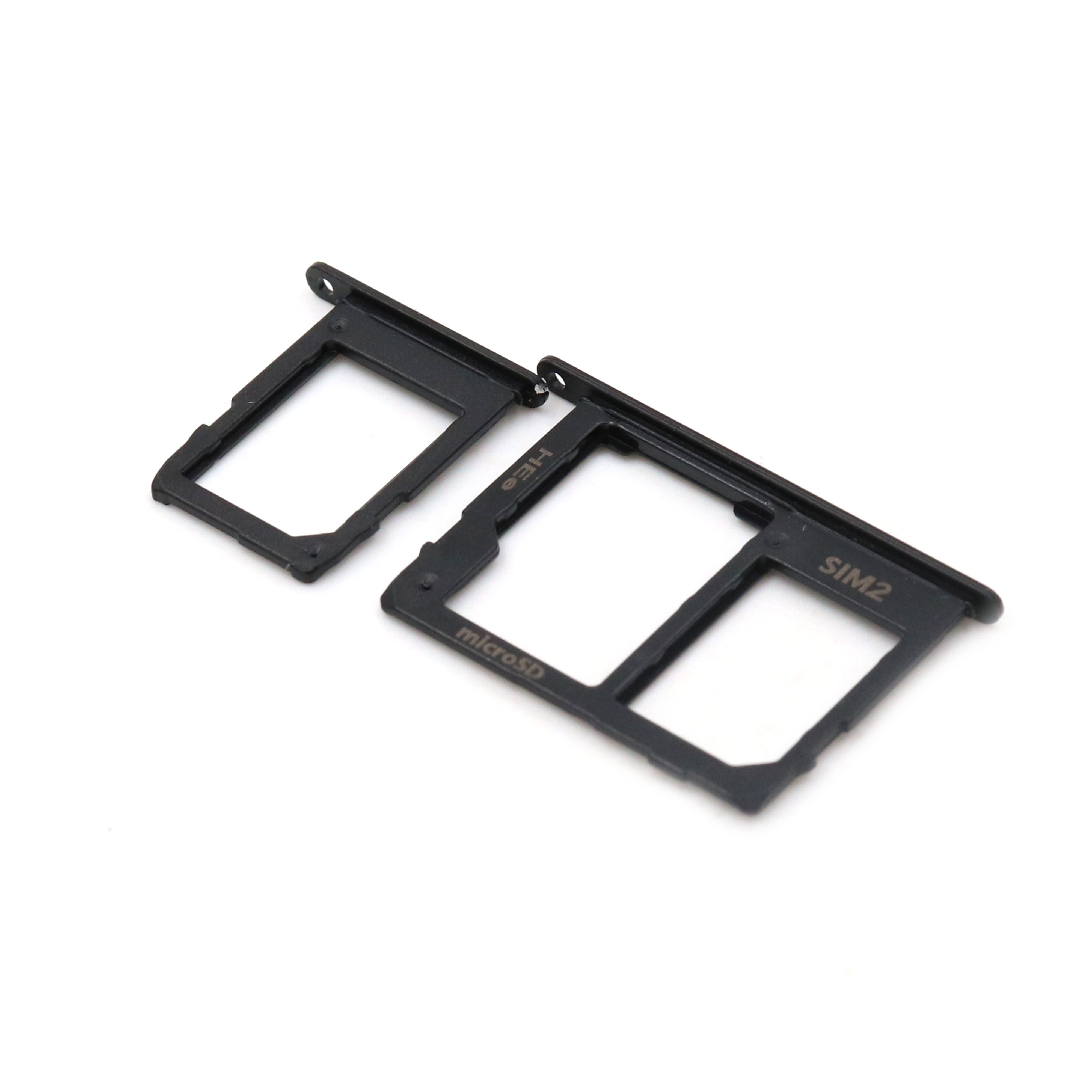Samsung Nano-simkaarthouder voor Samsung Galaxy A6 2018 (A600F) Zwart OEM-Equivalent