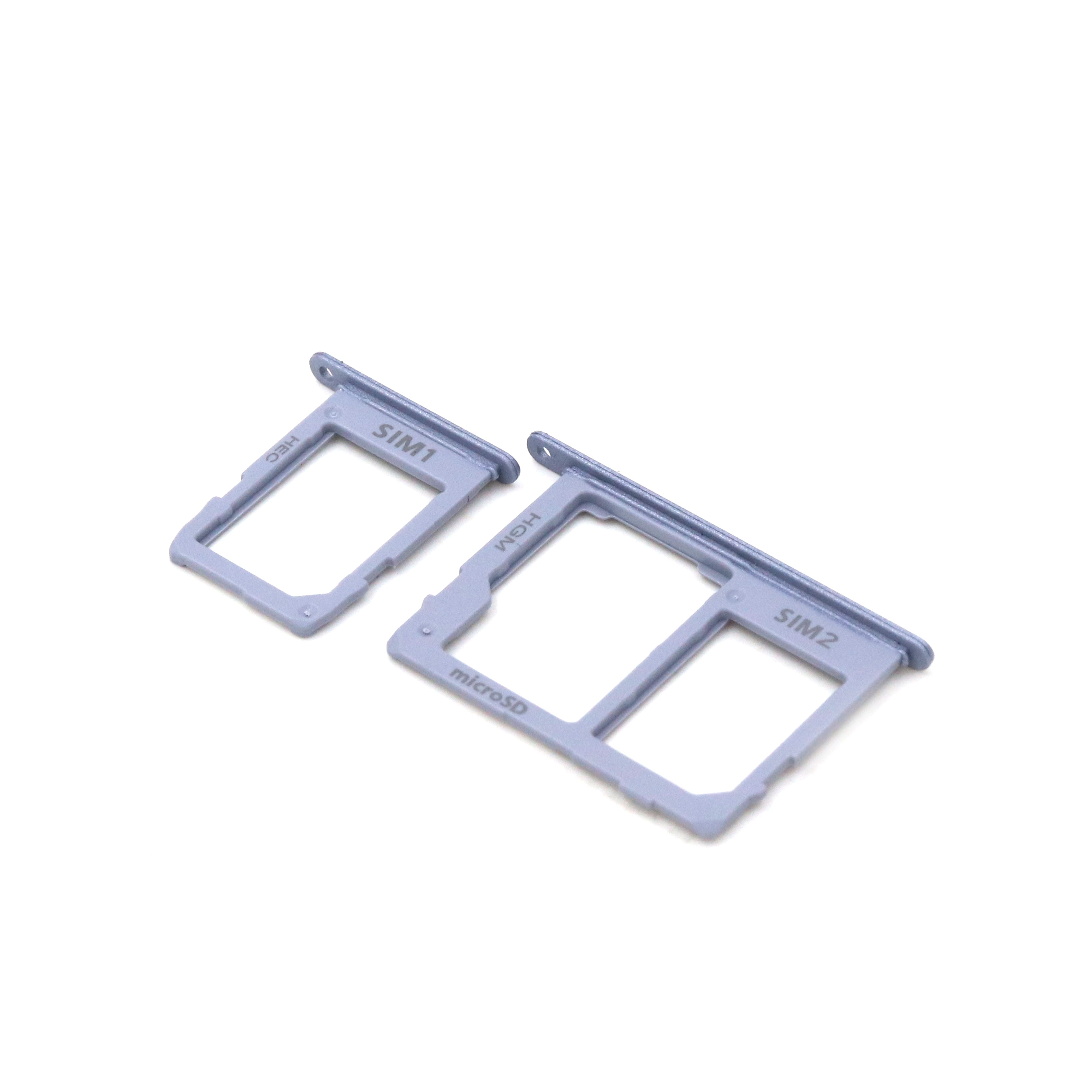 Samsung Sim- en SD-kaarthouder met cover voor Samsung Galaxy A6 Plus 2018 (A605F) Paars OEM-Equivalent