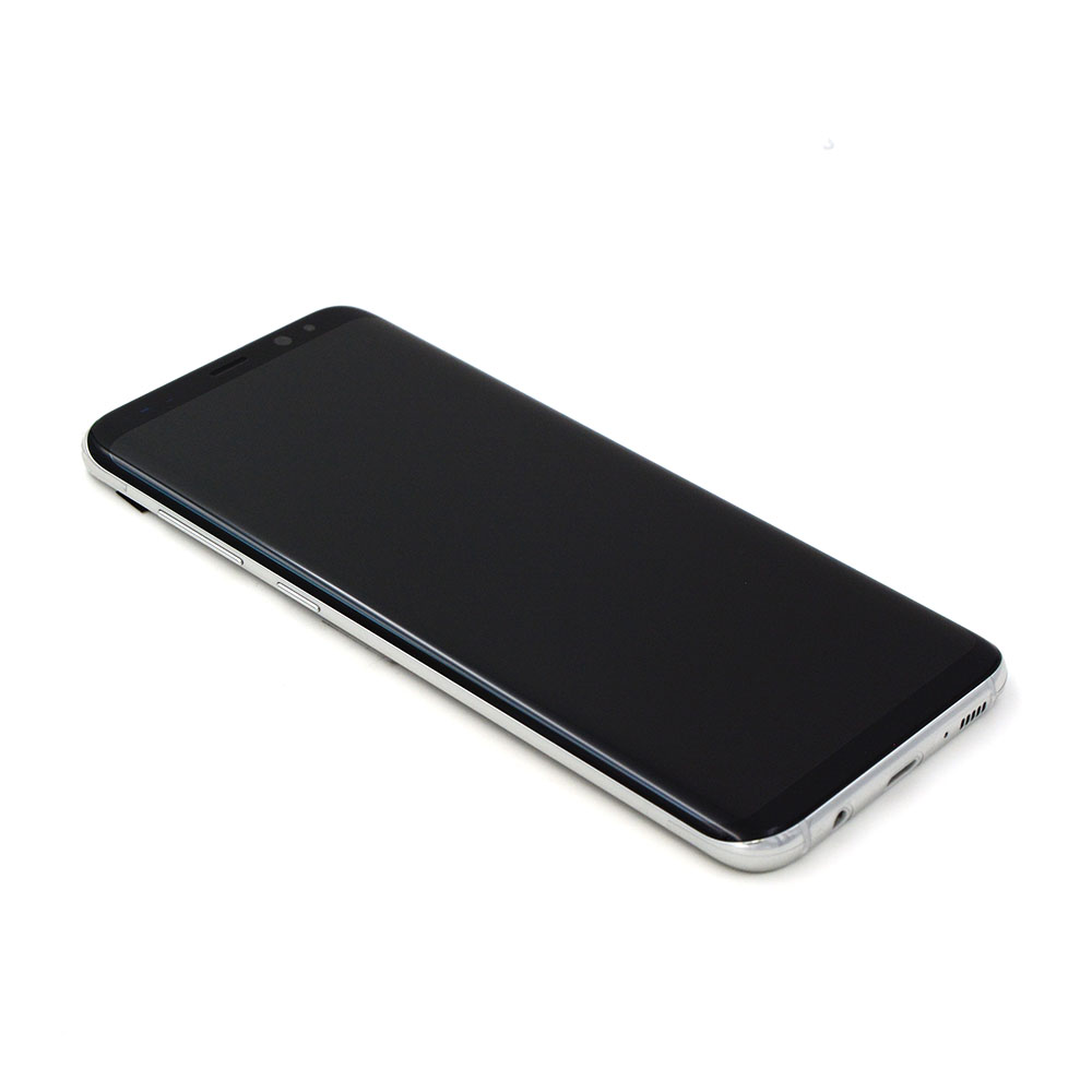 Samsung Scherm met frame voor Samsung Galaxy S8 Plus Zilver Service Pack