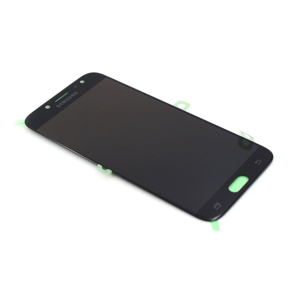 Samsung Scherm (met Adhesive) voor Samsung Galaxy J7 2017 (J730F) Zwart Service Pack